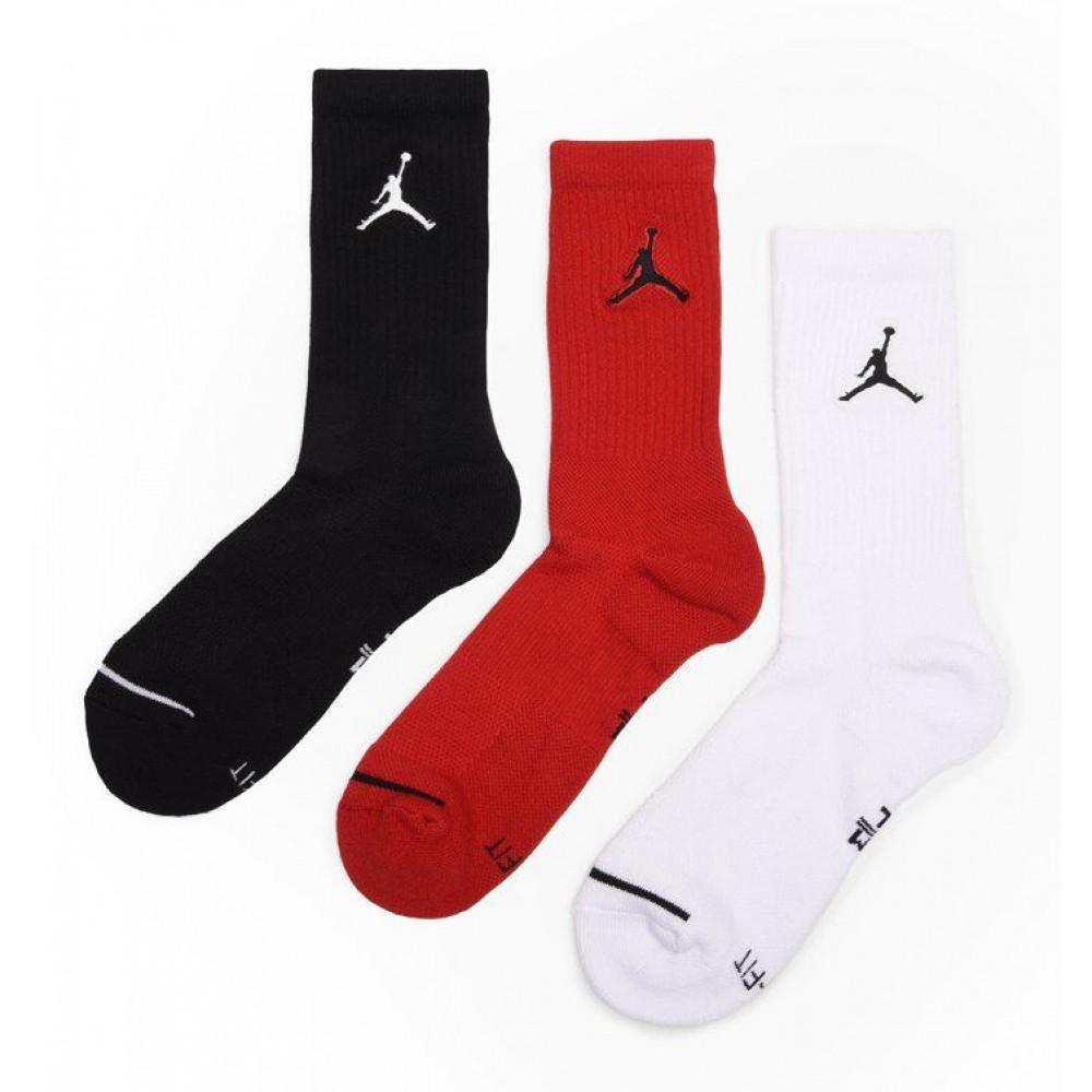Носки баскетбольные спортивные Nike Jordan Jumpman Crew 3 пары (SX5545-011)