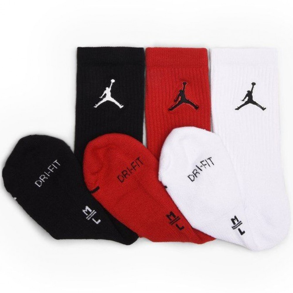 Носки баскетбольные спортивные Nike Jordan Jumpman Crew 3 пары (SX5545-011)