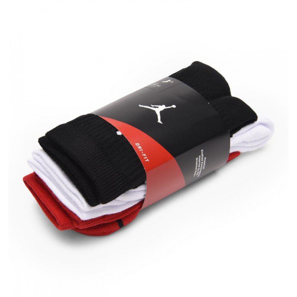 Носки баскетбольные спортивные Nike Jordan Jumpman Crew 3 пары (SX5545-011)