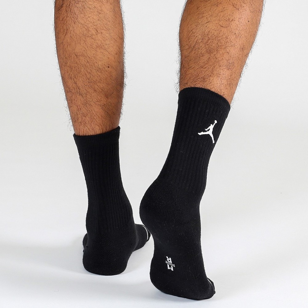 Носки баскетбольные спортивные Nike Jordan Jumpman Crew 1 пара черные (SX5545-013.1)