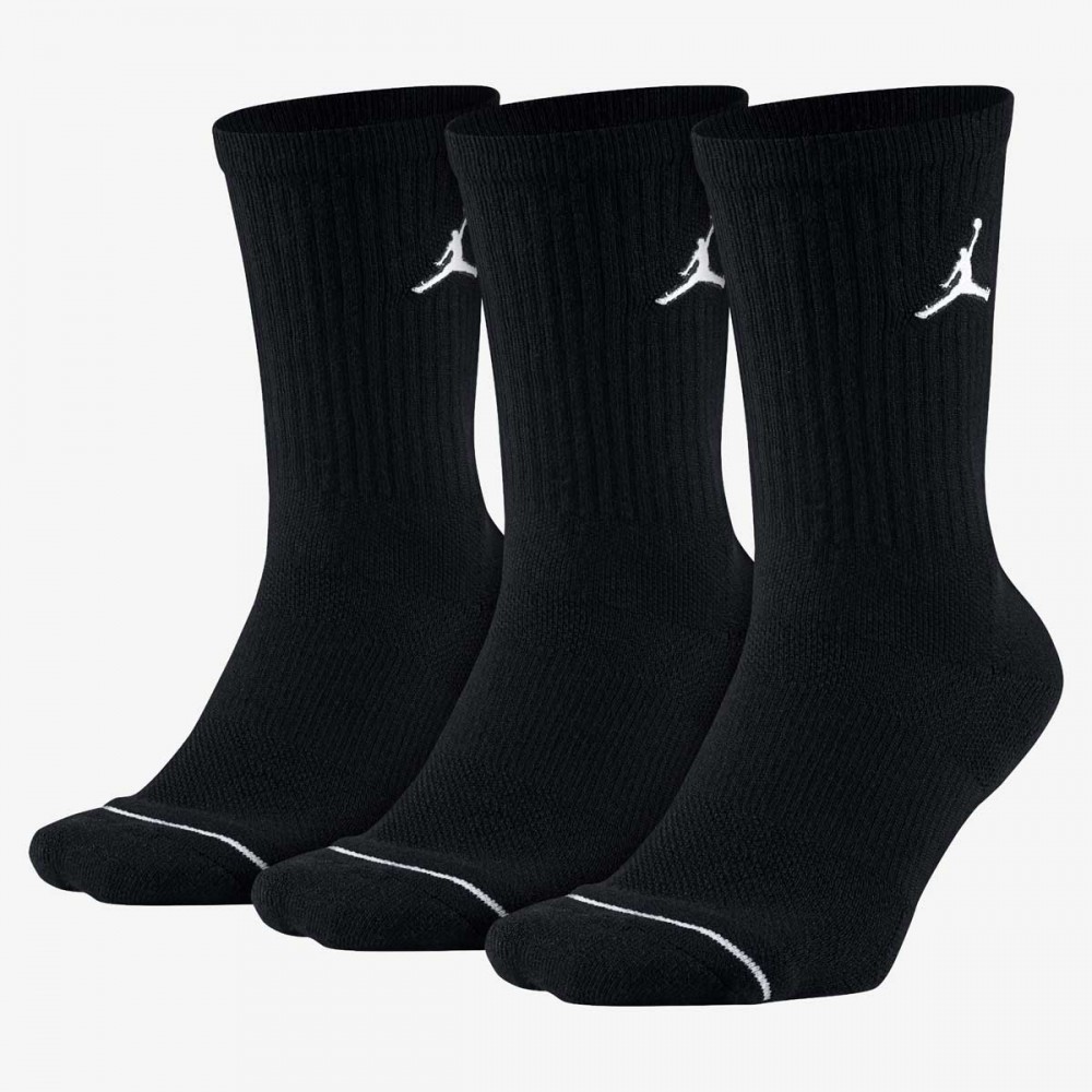 Носки баскетбольные спортивные Nike Jordan Jumpman Crew 3 пары черные (SX5545-013)
