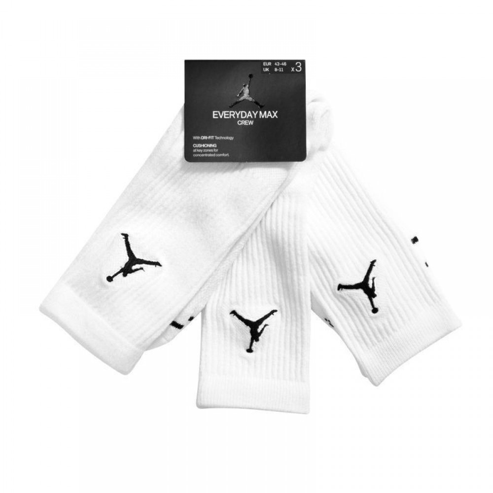 Носки баскетбольные спортивные Nike Jordan Jumpman Crew 3 пары (SX5545-100)