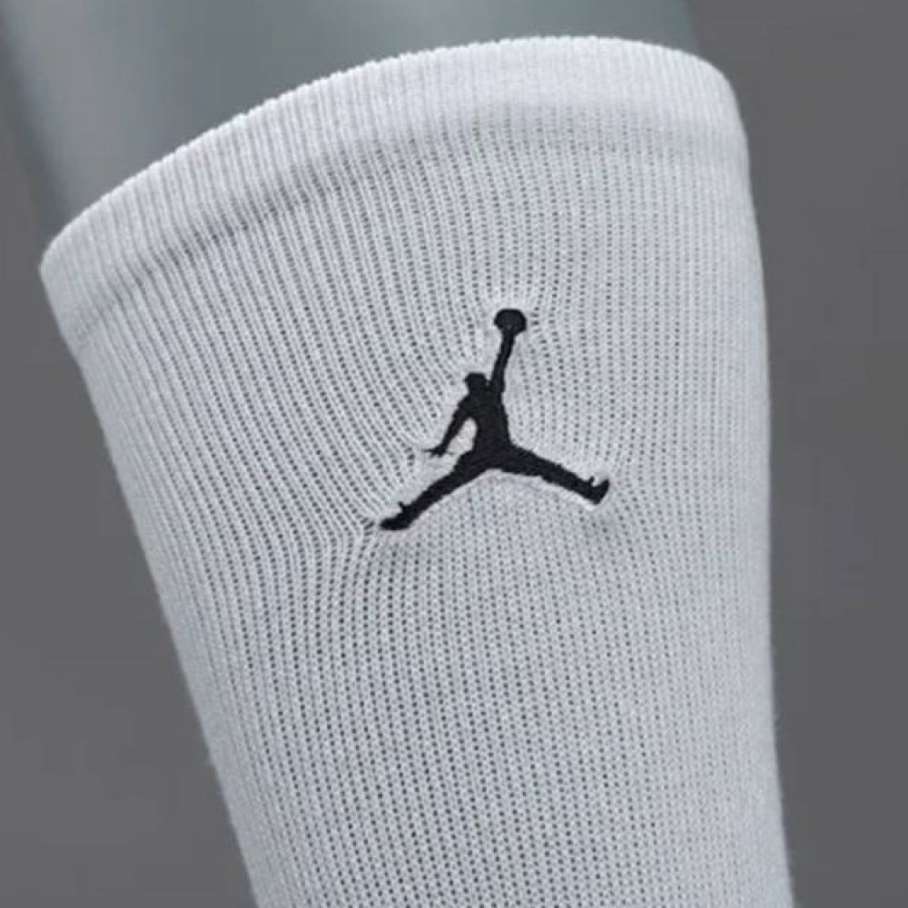 Носки баскетбольные Jordan Flight Quarter 2.0 Crew Basketball Socks белые (SX5855-101)