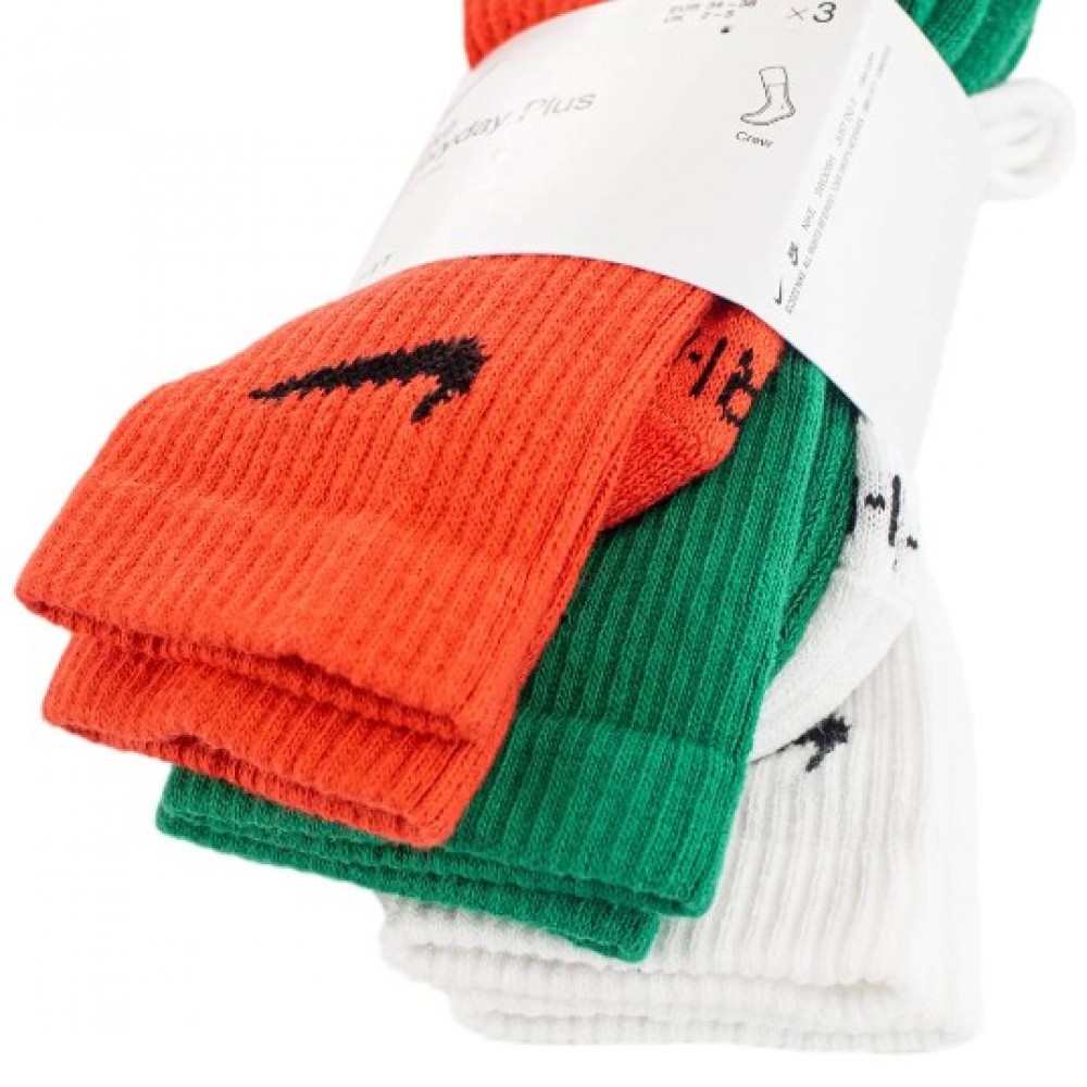 Носки спортивные Nike Everyday Plus Cushioned Socks 3 пары мультиколор (SX6888-929)