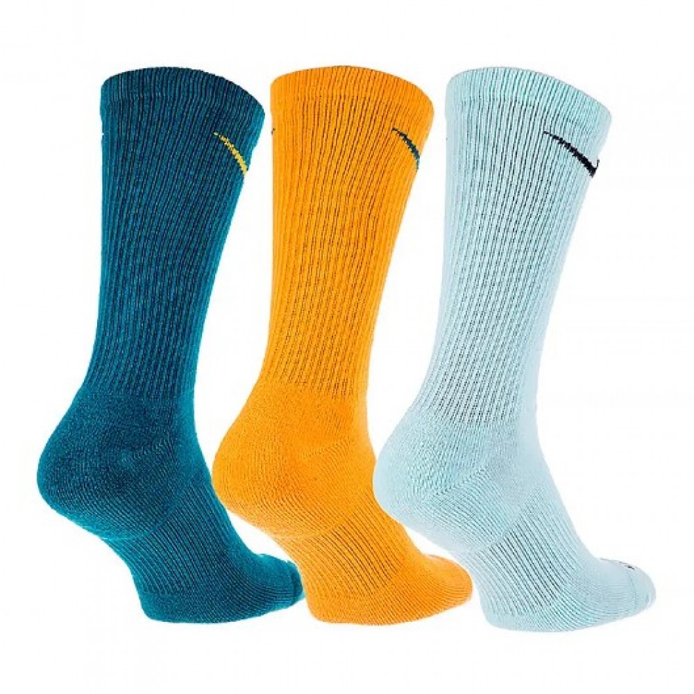 Носки спортивные Nike Everyday Plus Cushioned Socks 3 пары мультиколор (SX6888-932)