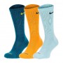 Носки спортивные Nike Everyday Plus Cushioned Socks 3 пары мультиколор (SX6888-932)