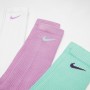 Носки спортивные Nike Everyday Plus Cushioned Socks 3 пары мультиколор (SX6888-993)