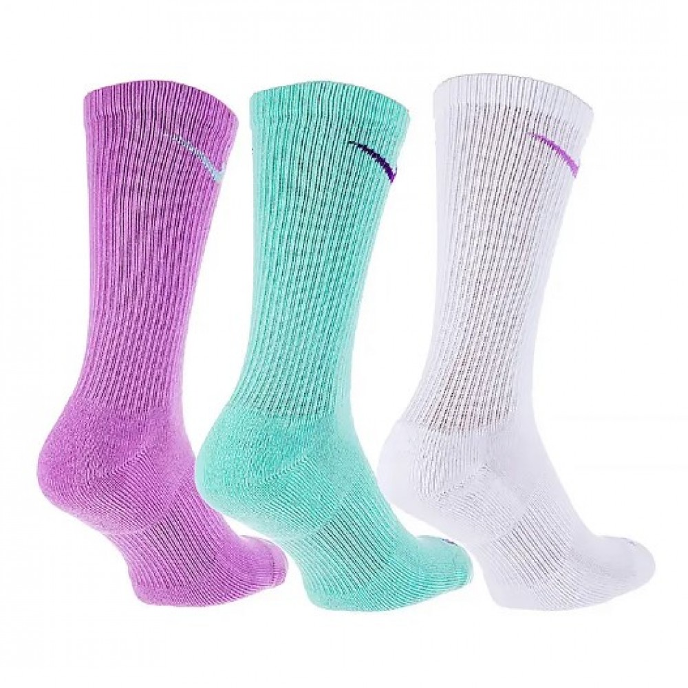 Носки спортивные Nike Everyday Plus Cushioned Socks 3 пары мультиколор (SX6888-993)