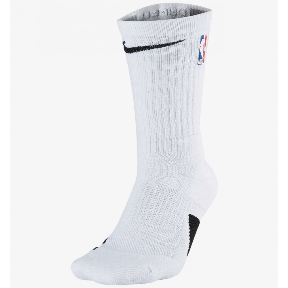 Носки баскетбольные Nike Elite Crew NBA белые (SX7587-100)
