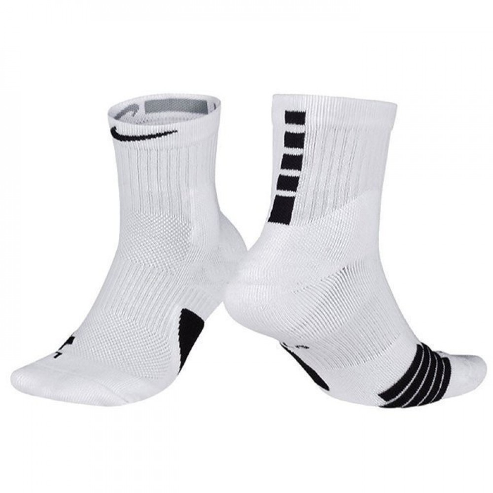 Носки баскетбольные Nike Elite Crew белые (SX7625-100)