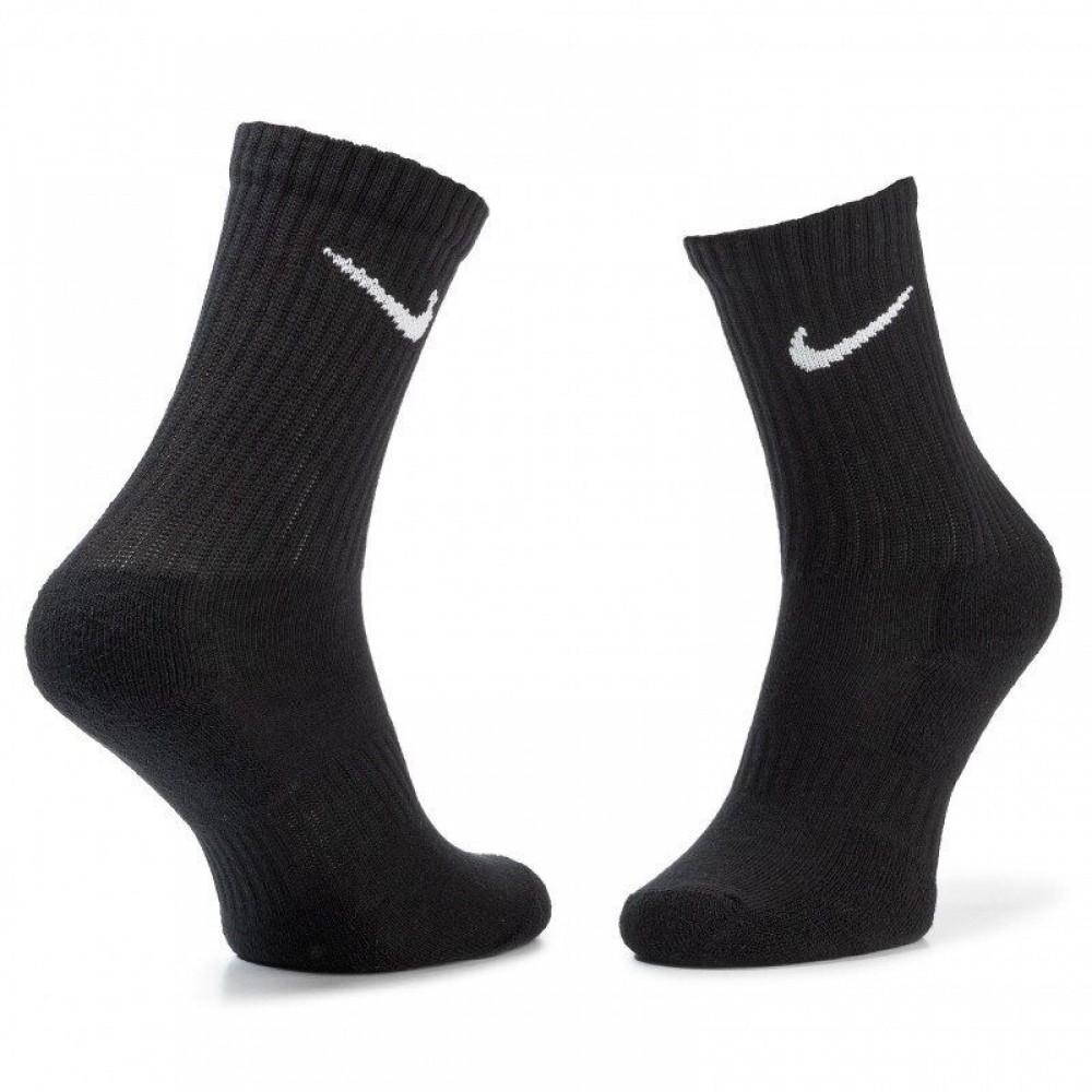 Носки спортивные Nike Everyday Cushion Crew 3 пары черный (SX7664-010)