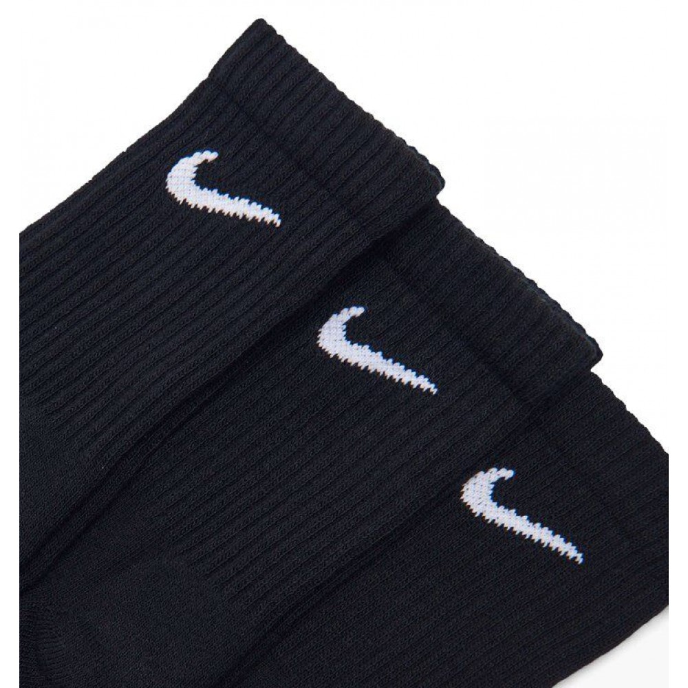 Носки спортивные Nike Everyday Cushion Crew 3 пары черный (SX7664-010)