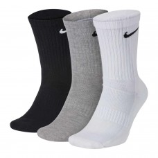 Носки спортивные Nike Everyday Cushion Crew 3 пары черный-серый-белый (SX7664-901)