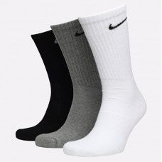 Носки спортивные Nike Everyday Cushion Crew 3 пары черный-серый-белый (SX7664-964)