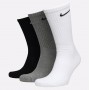 Носки спортивные Nike Everyday Cushion Crew 3 пары черный-серый-белый (SX7664-964)