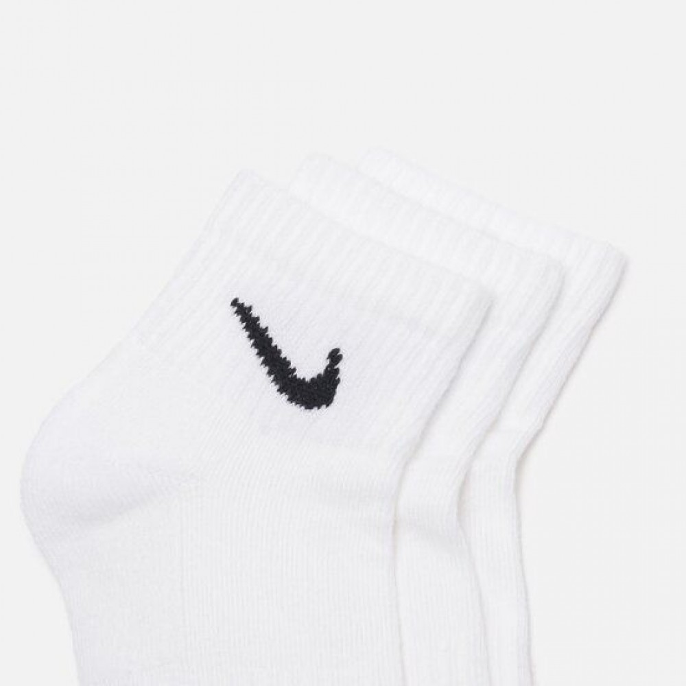Носки спортивные Nike Everyday Cushion Ankle 3 пары белые (SX7667-100)