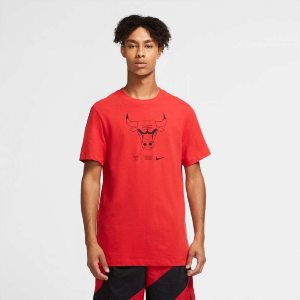 Футболка баскетбольная мужская Nike Chicago Bulls Practice размер M, L, XL (CK8363-657)
