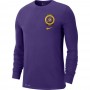 Футболка баскетбольная c длинными рукавами Nike Los Angeles Lakers Crest Logo размер L (CK8656-547) 