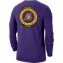 Футболка баскетбольная c длинными рукавами Nike Los Angeles Lakers Crest Logo размер L (CK8656-547) 