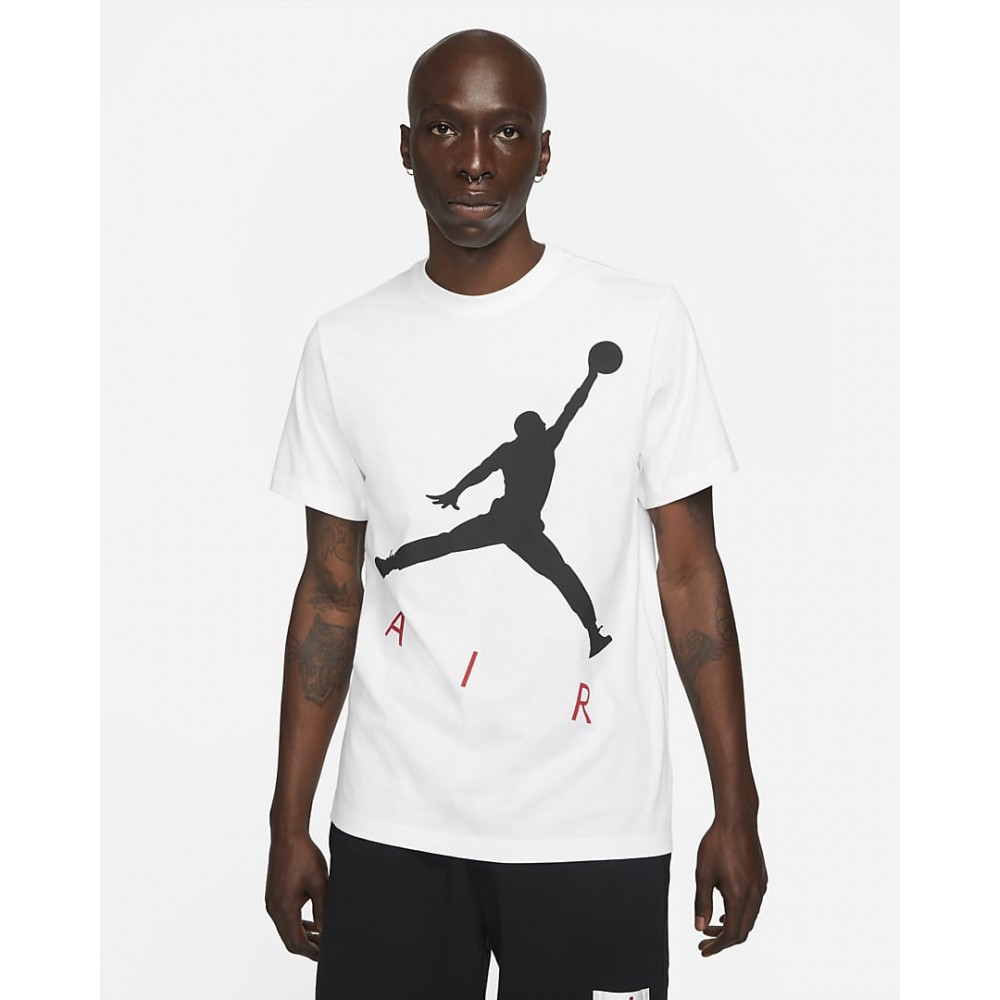 Футболка мужская Jordan Jumpman Air HBR SS Crew баскетбольная белая (CV3425-101)