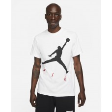 Футболка мужская Jordan Jumpman Air HBR SS Crew баскетбольная белая (CV3425-101)