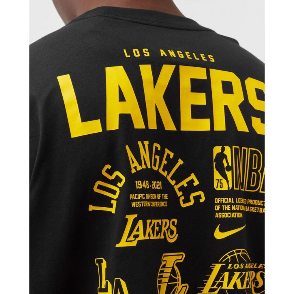 Футболка баскетбольная c длинными рукавами Nike Los Angeles Lakers Courtside Elements Longsleeve (DA5897-010)
