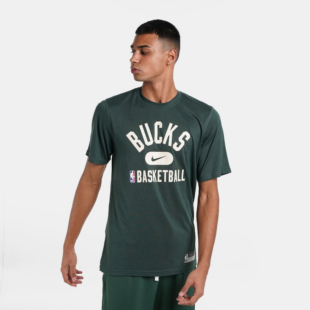 Футболка баскетбольная Nike NBA Milwaukee Bucks Dri-Fit Top (DA5928-323)