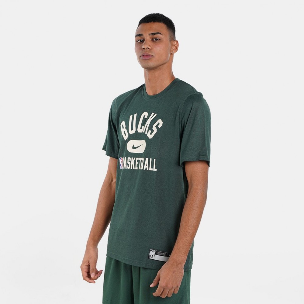 Футболка баскетбольная Nike NBA Milwaukee Bucks Dri-Fit Top (DA5928-323)