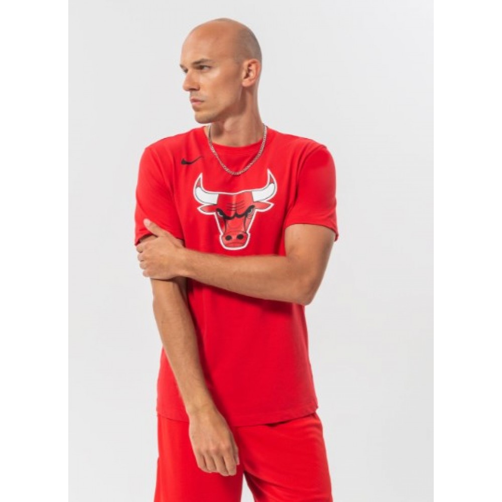 Футболка баскетбольная мужская Chicago Bulls Logo Men's Nike Dri-FIT NBA T-Shirt (DA6005-657)