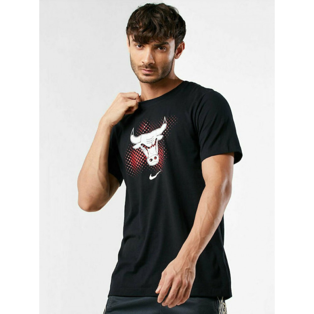 Футболка баскетбольная мужская Chicago Bulls Logo Men's Nike Dri-FIT NBA T-Shirt (DH7073-010)