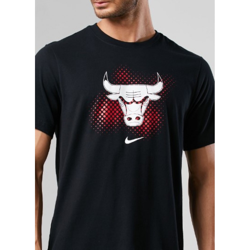 Футболка баскетбольная мужская Chicago Bulls Logo Men's Nike Dri-FIT NBA T-Shirt (DH7073-010)
