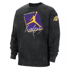 Футболка-лонгслив баскетбольная c длинными рукавами Jordan Los Angeles Lakers Courtside Statement Edition (DV5747-010)