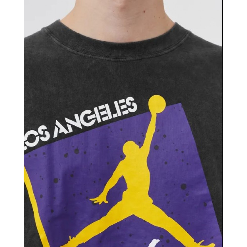 Футболка-лонгслив баскетбольная c длинными рукавами Jordan Los Angeles Lakers Courtside Statement Edition (DV5747-010)