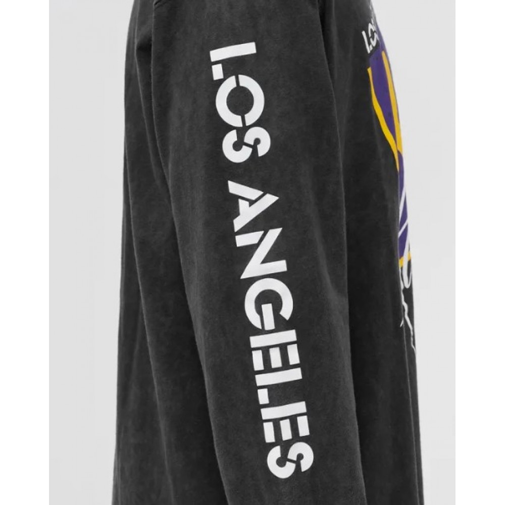 Футболка-лонгслив баскетбольная c длинными рукавами Jordan Los Angeles Lakers Courtside Statement Edition (DV5747-010)