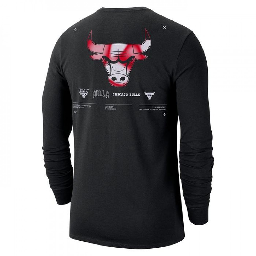 Футболка баскетбольная Nike Chicago Bulls NBA Long-Sleeve Men's T-Shirt (DZ0339-010)