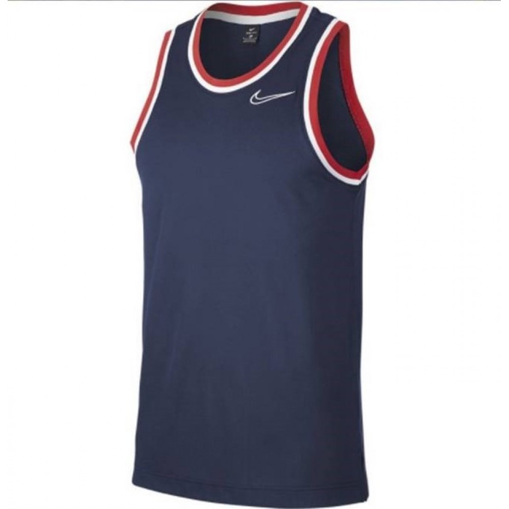 Майка баскетбольная Nike DRY Classic Jersey размер L, XL темно-синяя (BV9356-419)