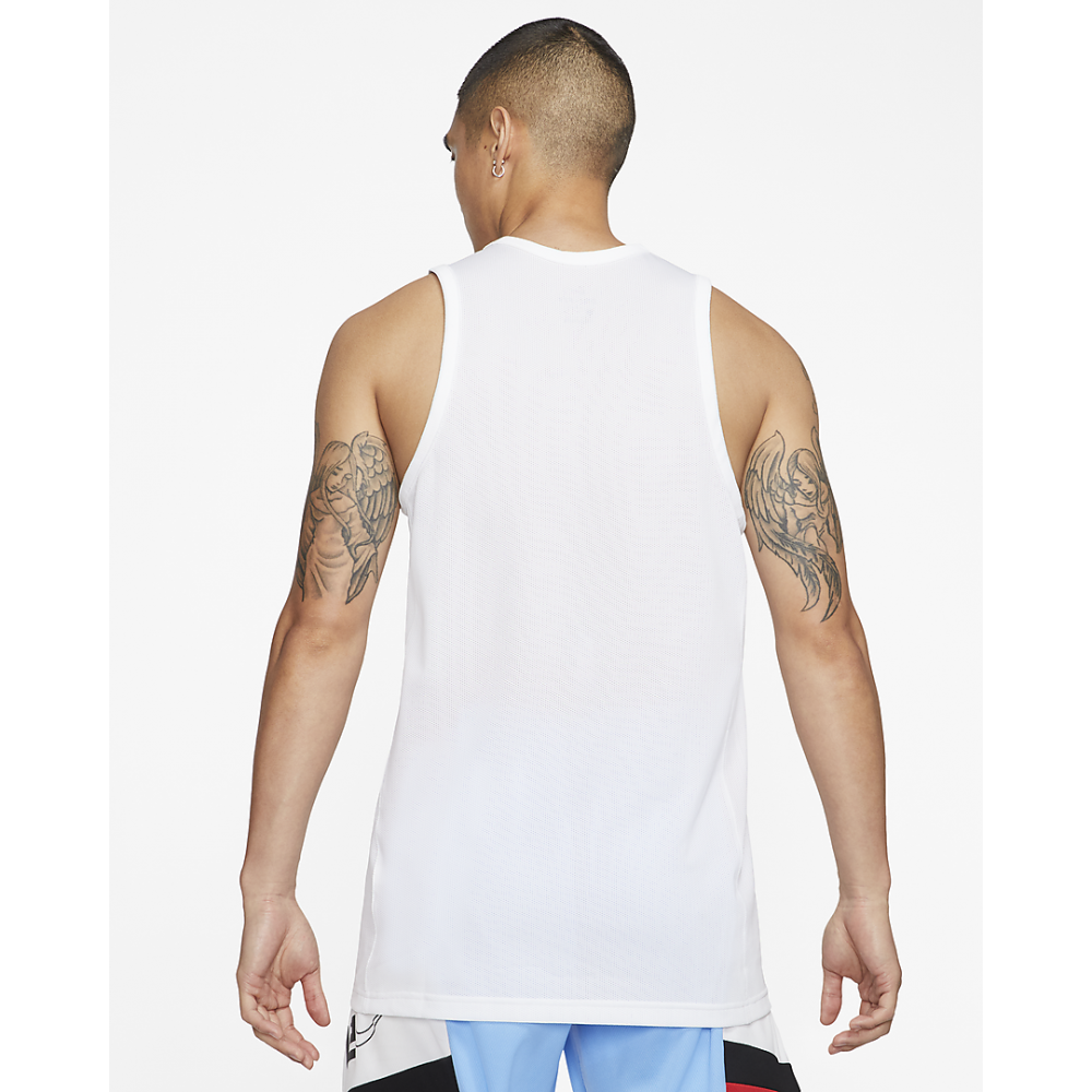 Майка баскетбольная Nike Dri-FIT Men's Basketball Top полиэстер белая (BV9387-100)