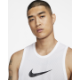 Майка баскетбольная Nike Dri-FIT Men's Basketball Top полиэстер белая (BV9387-100)