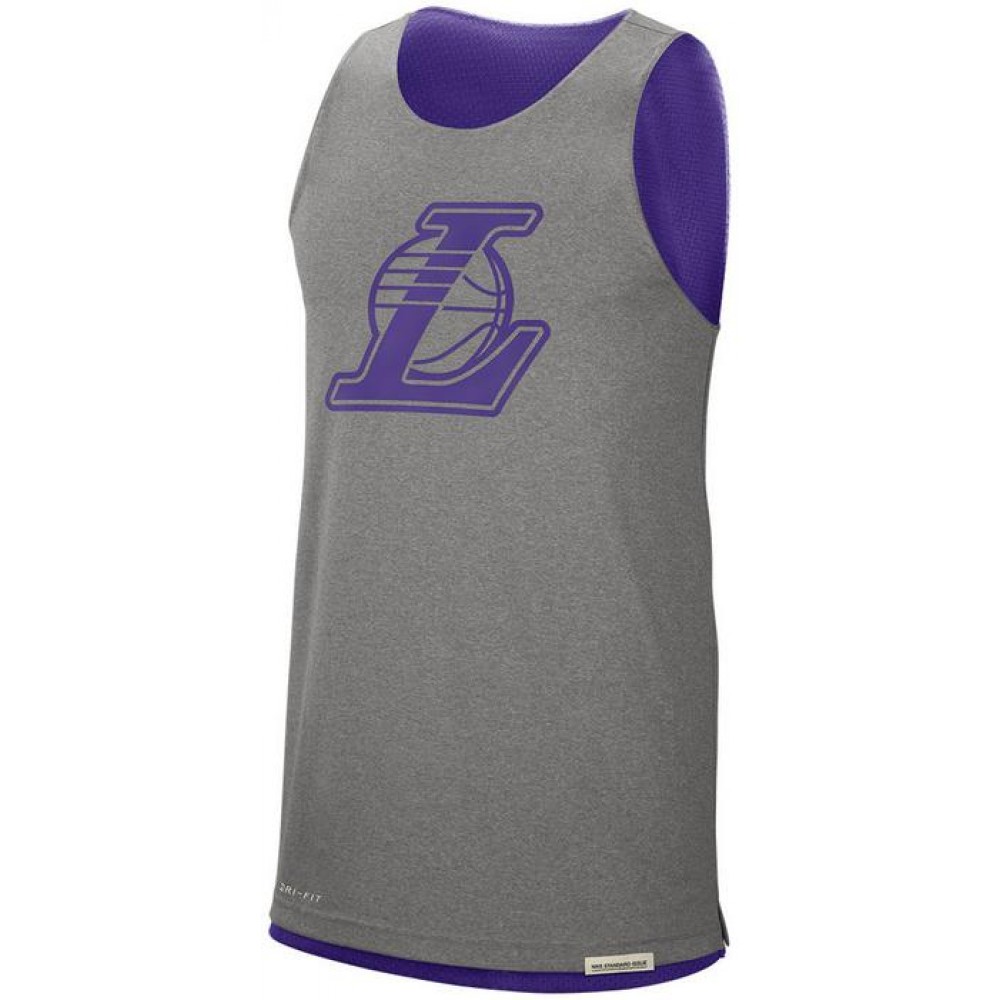 Майка баскетбольная двухсторонняя Nike NBA Los Angeles Lakers Reversible Courtside Tank Top (CN0716-504)