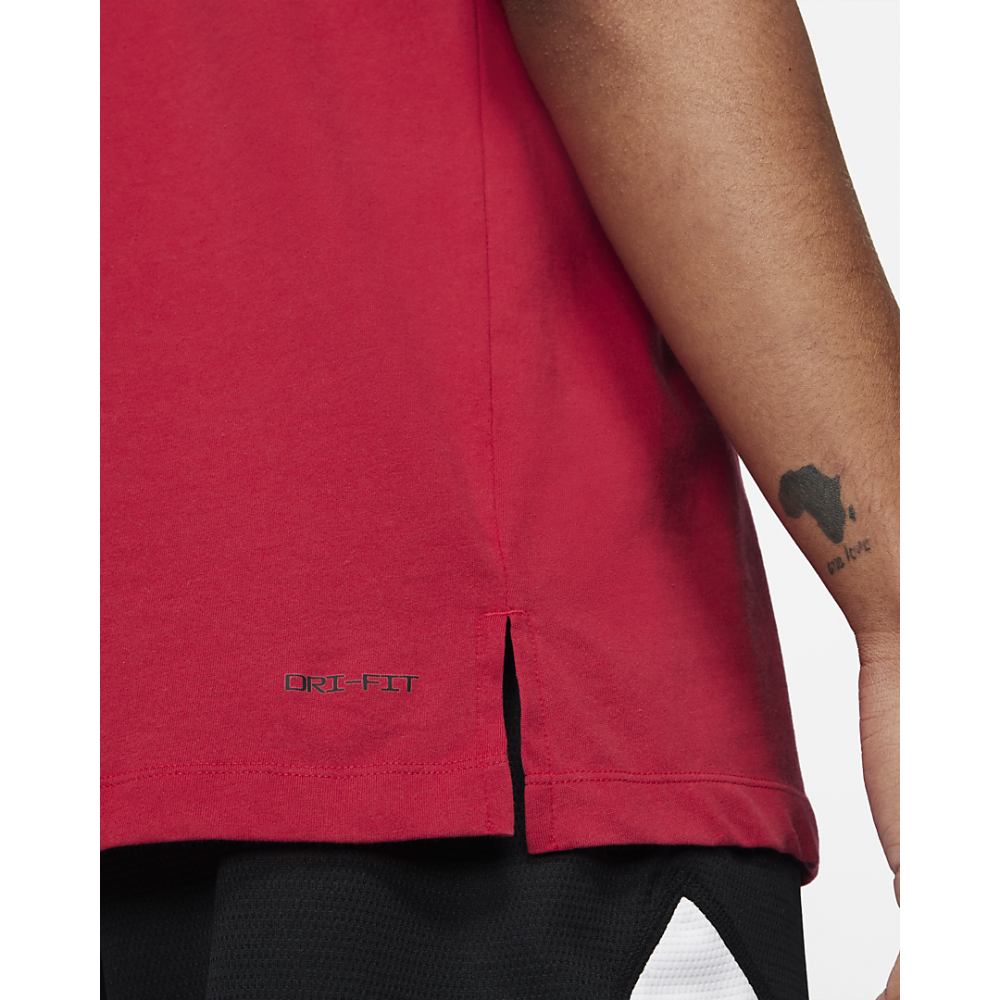 Майка баскетбольная мужская  Jordan Dri Fit Air TOP красная (DC3236-687)