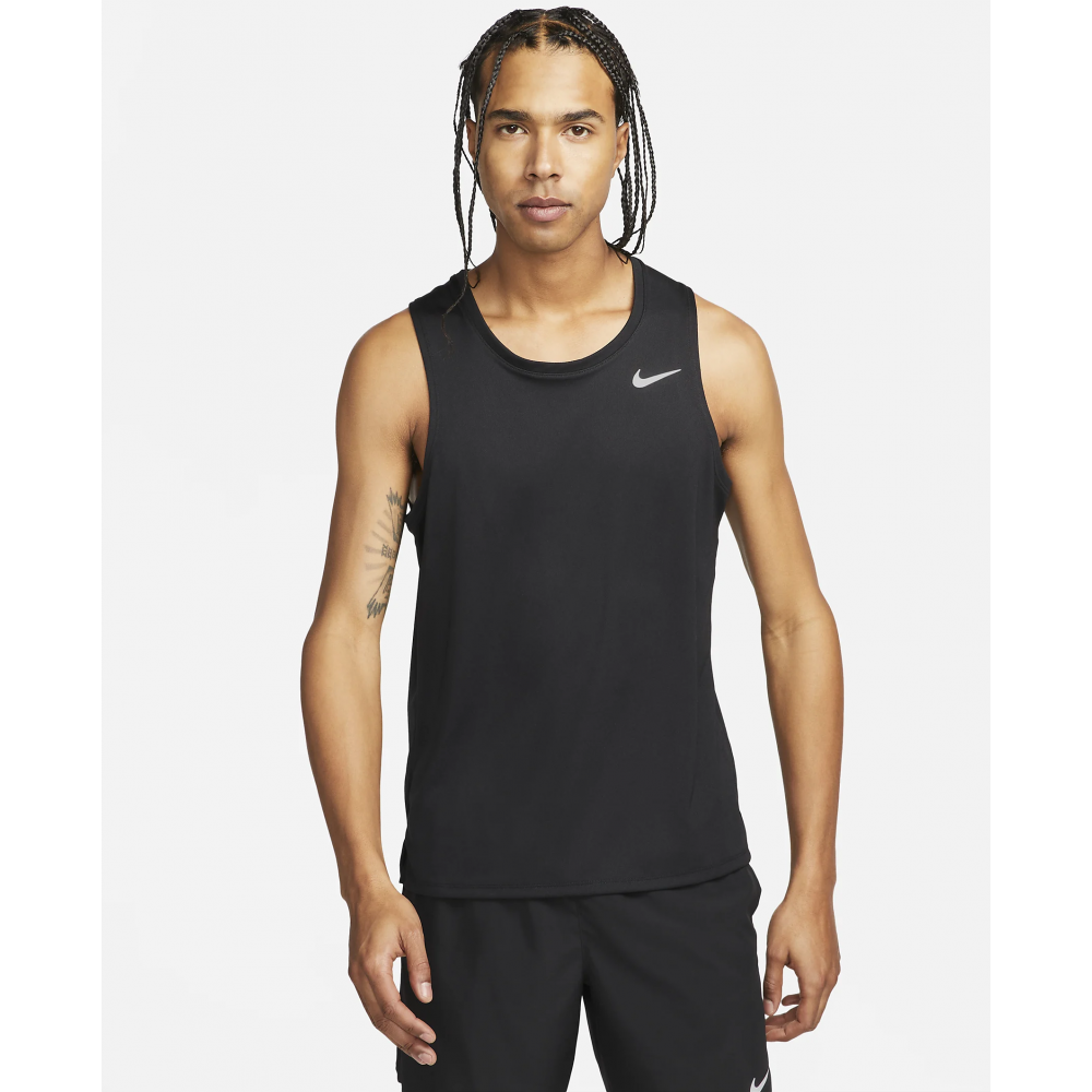 Майка Nike Miler Men's Dri-FIT Running Tank мужская спортивная черная оригинал (DV9321-010)