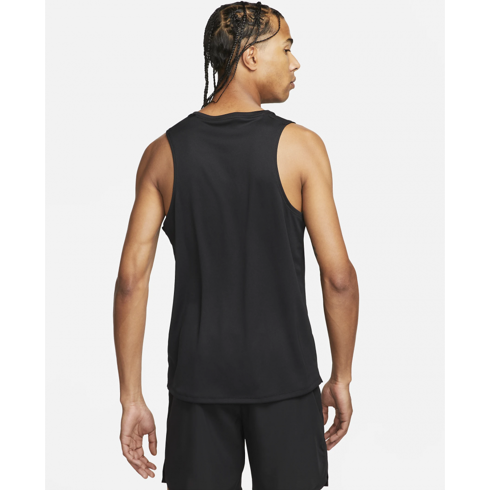 Майка Nike Miler Men's Dri-FIT Running Tank мужская спортивная черная оригинал (DV9321-010)