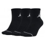 Носки баскетбольные Jordan Jumpman Quarter 3 пары черные (SX5544-010)