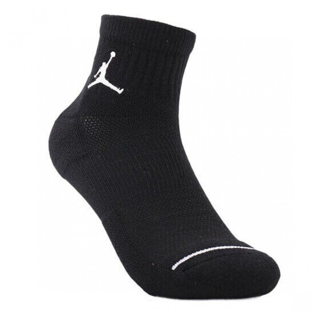 Носки баскетбольные Jordan Jumpman Quarter 3 пары черные (SX5544-010)