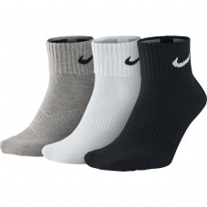 Носки спортивные Nike Cushion Quarter 3 пары черный-белый-серый (SX4703-901)