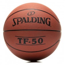 Мяч баскетбольный Spalding TF-50 размер 5, 6, 7, резиновый для игры на улице коричневый (73852Z)