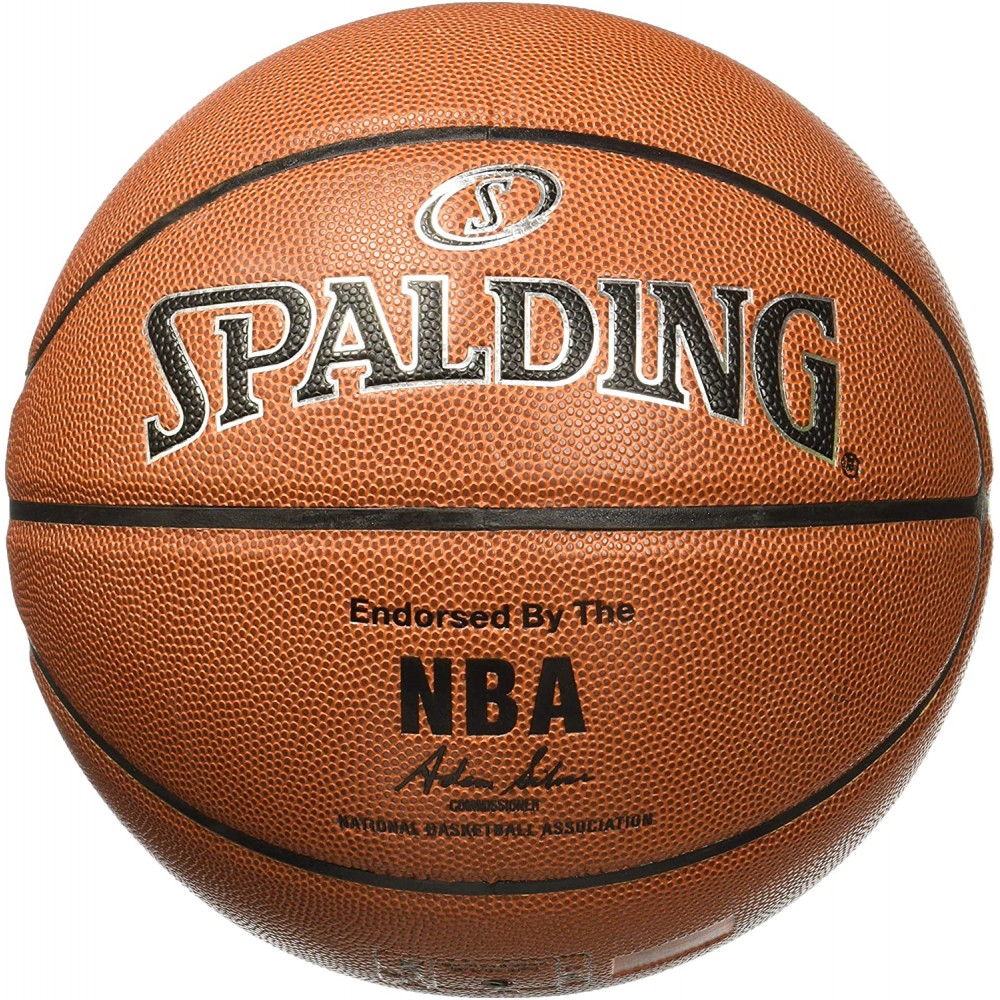 Мяч баскетбольный Spalding NBA Silver In-Outdoor размер 7 композитная кожа (76018Z)