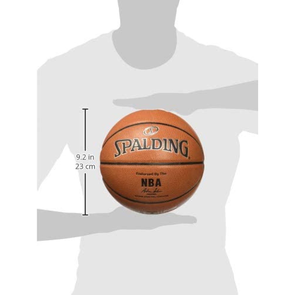 Мяч баскетбольный Spalding NBA Silver In-Outdoor размер 7 композитная кожа (76018Z)