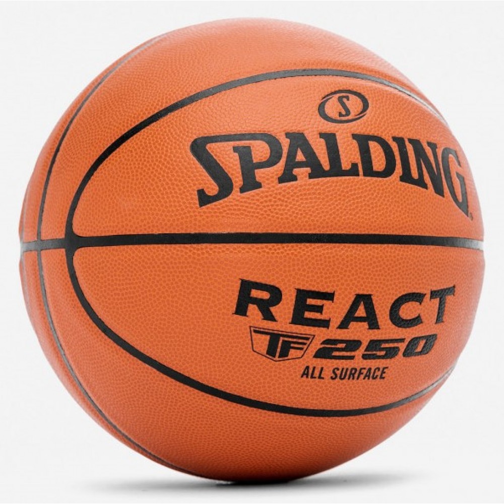 Мяч баскетбольный Spalding React TF-250 Indoor-Outdoor размер 5, 6, 7 композитная кожа (76801Z)