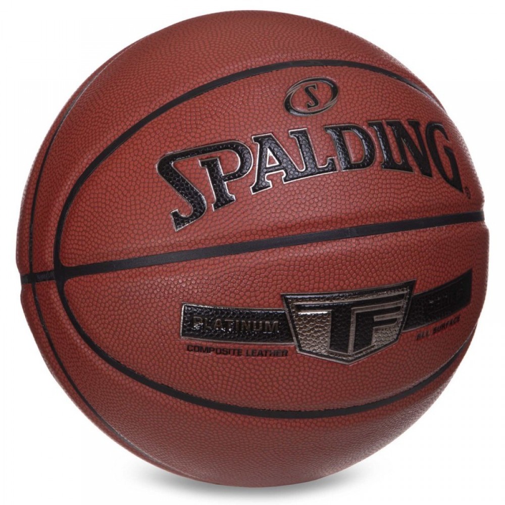 Мяч баскетбольный Spalding TF Platinum Series All Surface размер 7 композитная кожа (76855Y)
